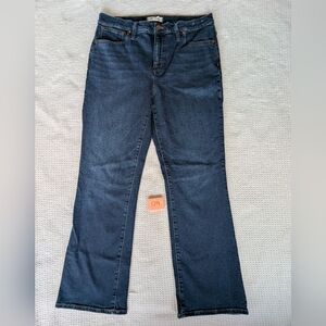 Madewell Midrise Kick Out Jeans // Dark Wash